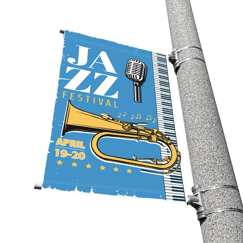 Street Pole Banners — Double Sided Graphic Only